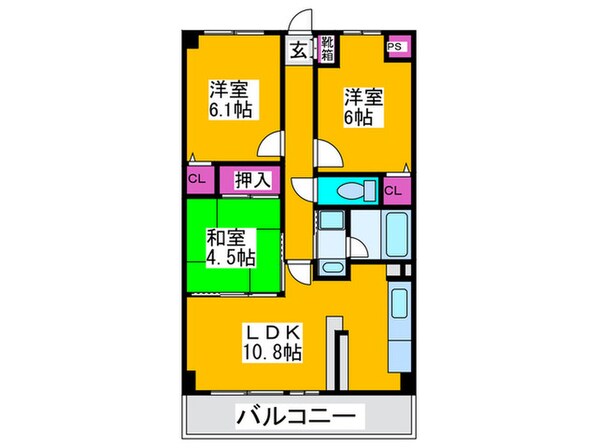 フレア・ブローリーの物件間取画像